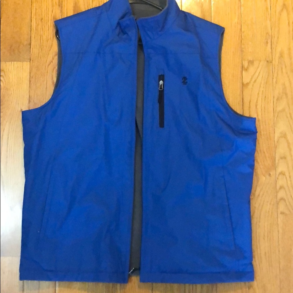 IZOD Blue reversible Vest - fleece on inside